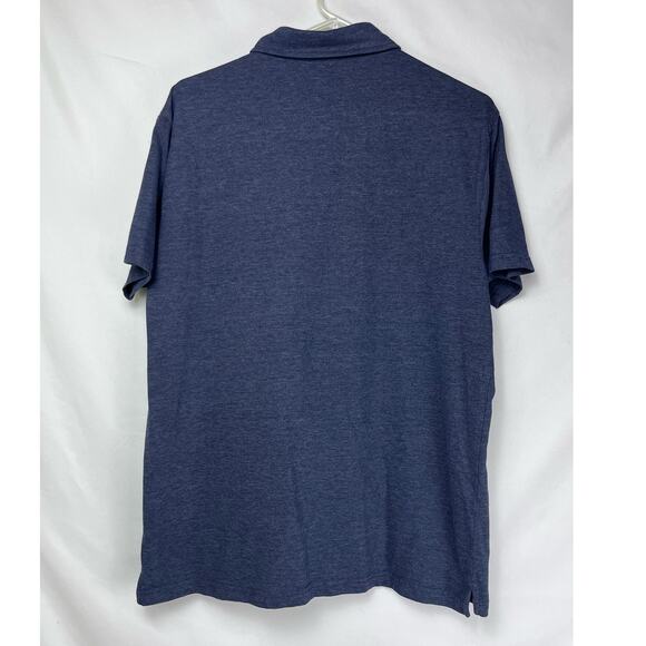 Romeo NYC Men's Size Large Blue Short Sleeve 3 Button Polo Shirt Casual Comfort - Picture 2 of 6